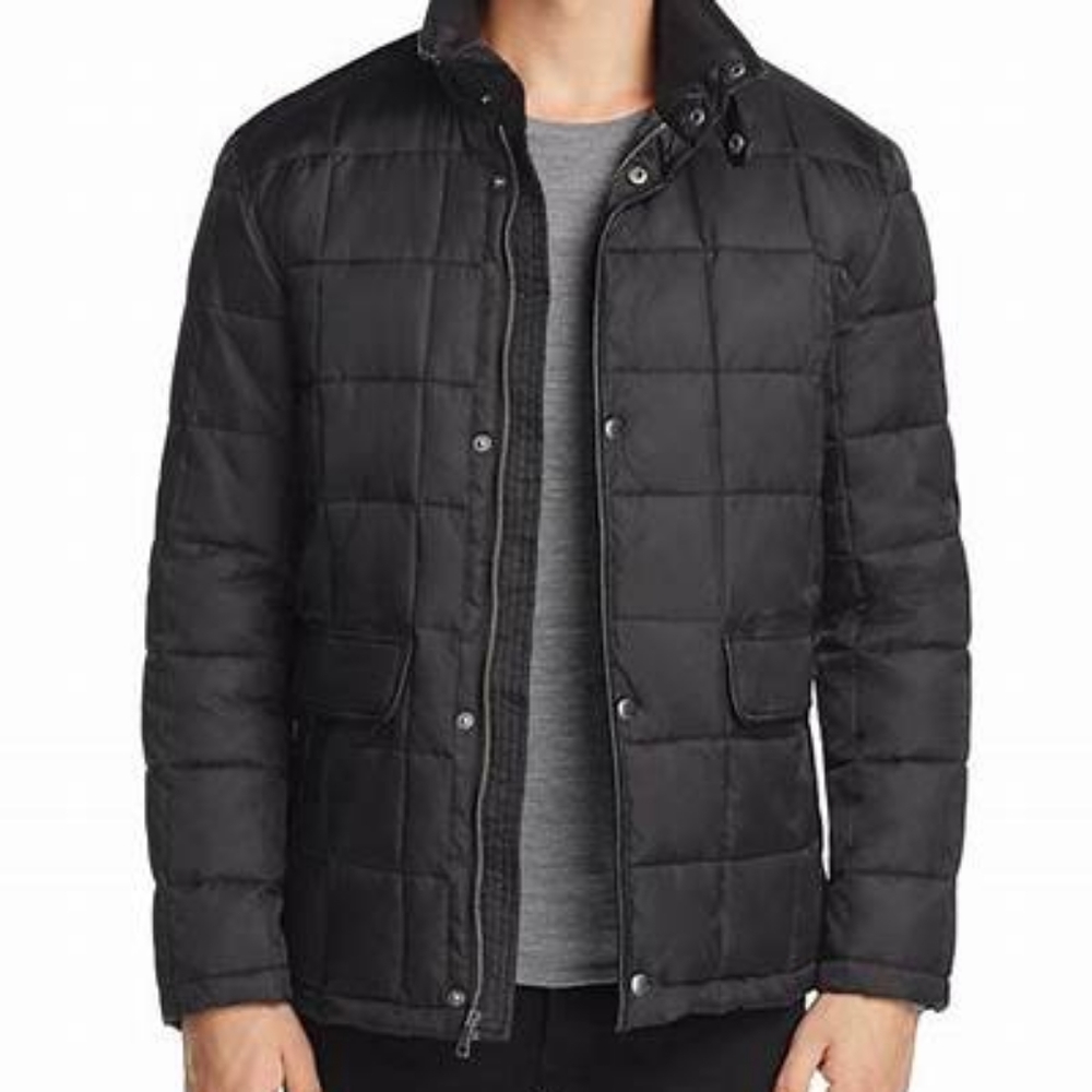 Cole Haan Black Quilted Jacket